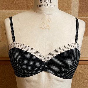 Vintage Tocca Silk, Polka Dot Bralette